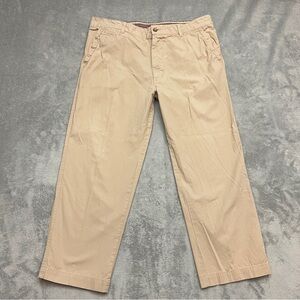 Vintage 1946 Sahara Twill Chino Pants Mens Size 40 Tan Casual Flat Front